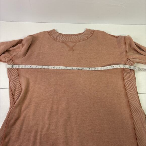 Aerie Blush Pink Oversized Sweatshirt with High Side Slits Size XS HH0660 - Picture 5 of 8